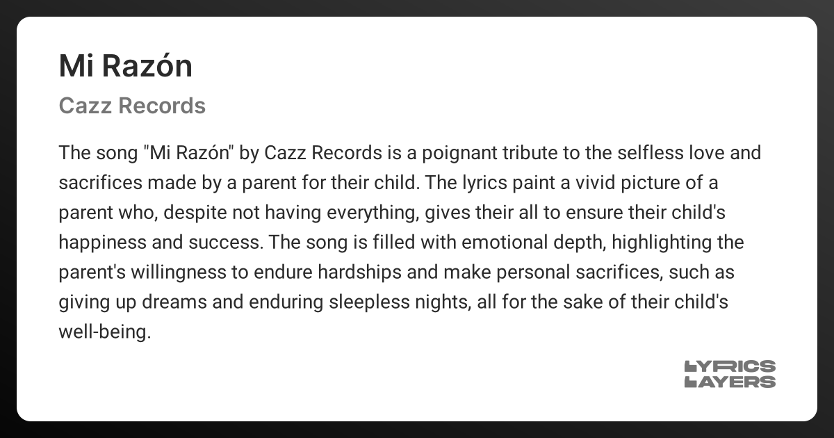 lyrics for parents