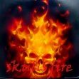 skulls fire