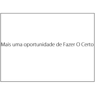 Foto da capa: Mais uma oportunidade de Fazer O Certo