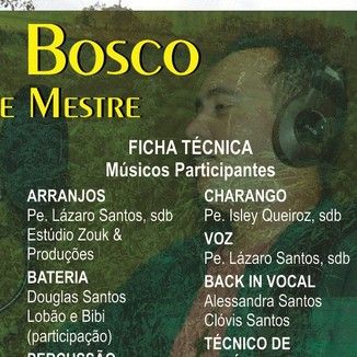 Foto da capa: Dom Bosco Pai e Mestre