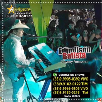 Foto da capa: Edimilson Batista CD Do  DVD 2020 Ao Vivo Clube Cabos e Soldados Montes Claros/MG