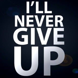 Foto da capa: I will never give up