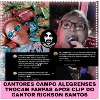 Foto da capa: Cantores Campoalegrense Troca Farpas Com O Artista Rickson Santos