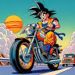 Goku Andando de motoca