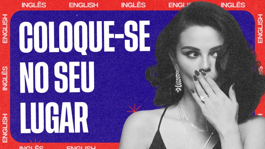 Vocabulário, pronomes pessoais e possível referência ao Justin Bieber