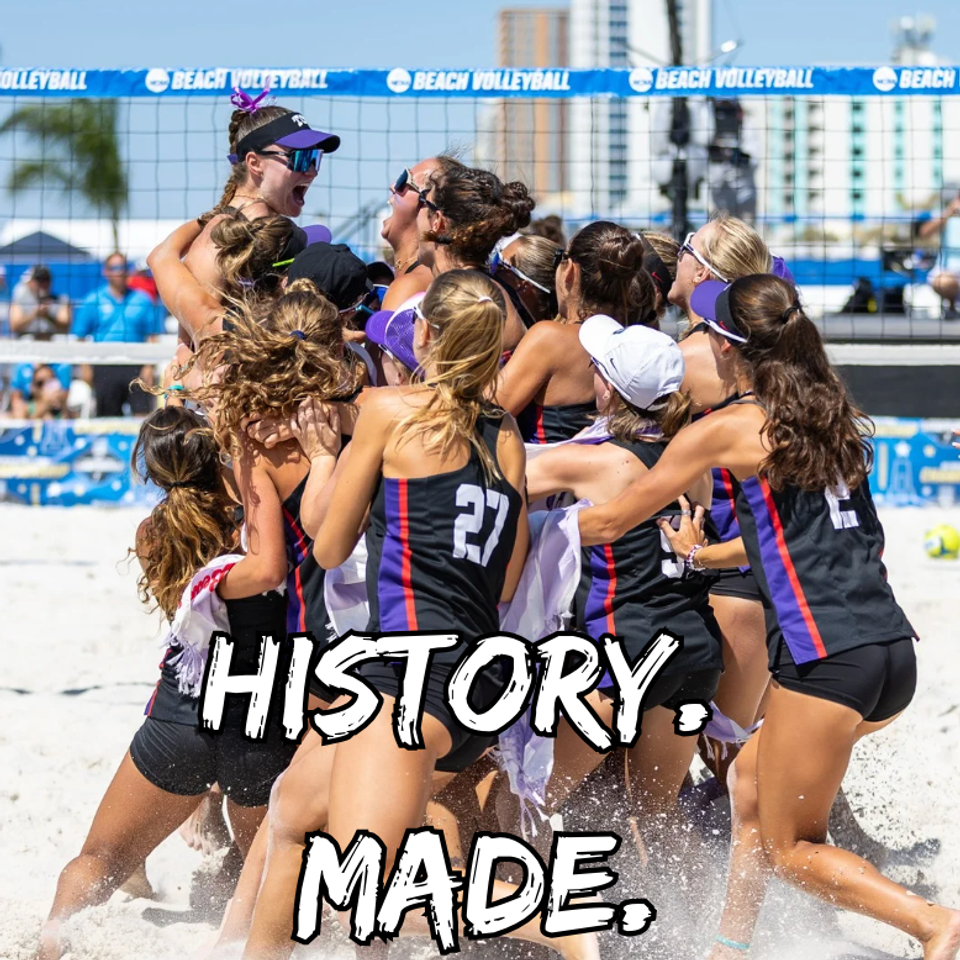 TCU Makes History; AVP League Comes Down to The Wire; April's New Coaching Role