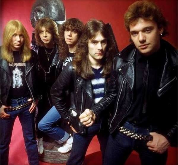 Formação do Iron Maiden com o vocalista Paul Di'Anno