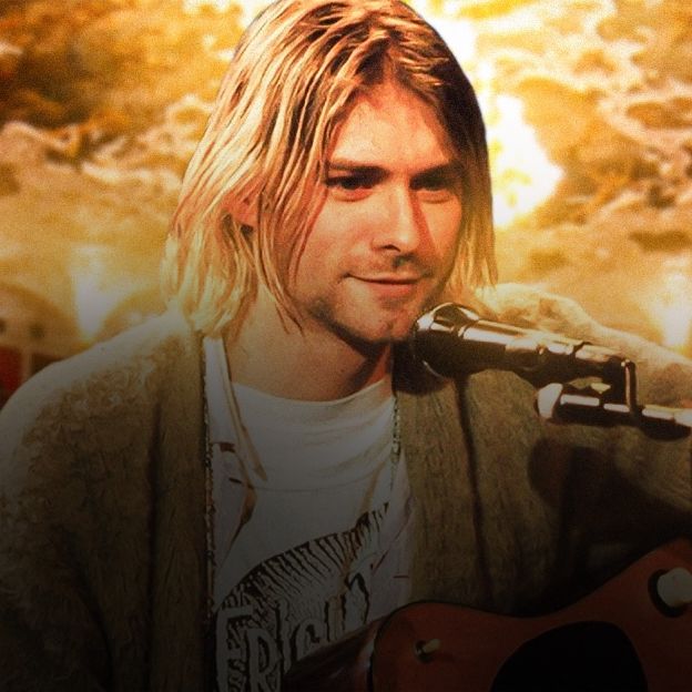 En la imagen el vocalista Kurt Cobain, de la banda Nirvana.