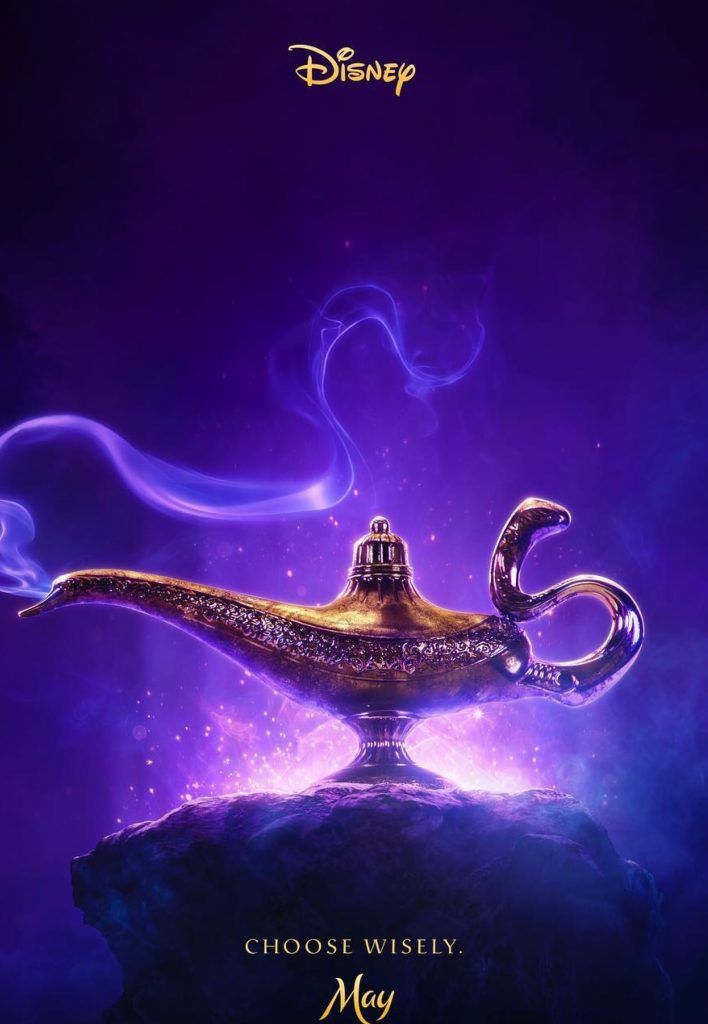 Pôster da nova versão do filme Aladdin.