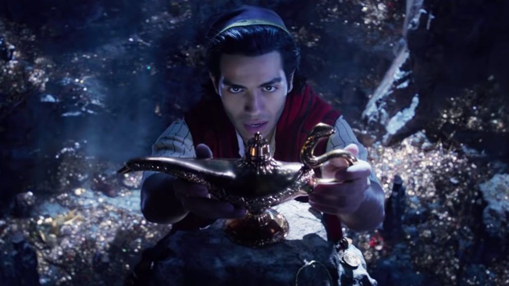 Cena do trailer oficial de Aladdin.