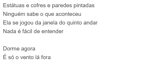 Letra da música "Pais e Filhos"