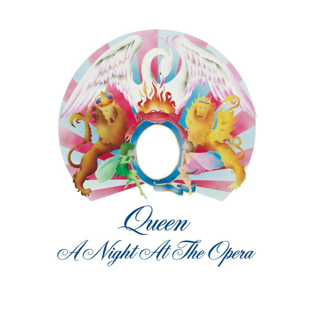 Capa do álbum A Night At The Opera, do Queen