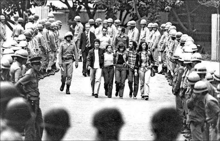 Manifestação estudantil durante a ditadura militar