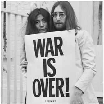 John Lennon e Yoko Ono, War is over