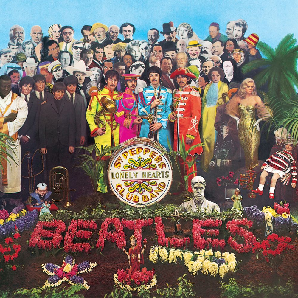 Capa do disco Sgt. Pepper's Lonely Hearts Club Band.
