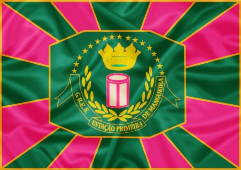 Bandeira GRES. Primeira de Mangueira