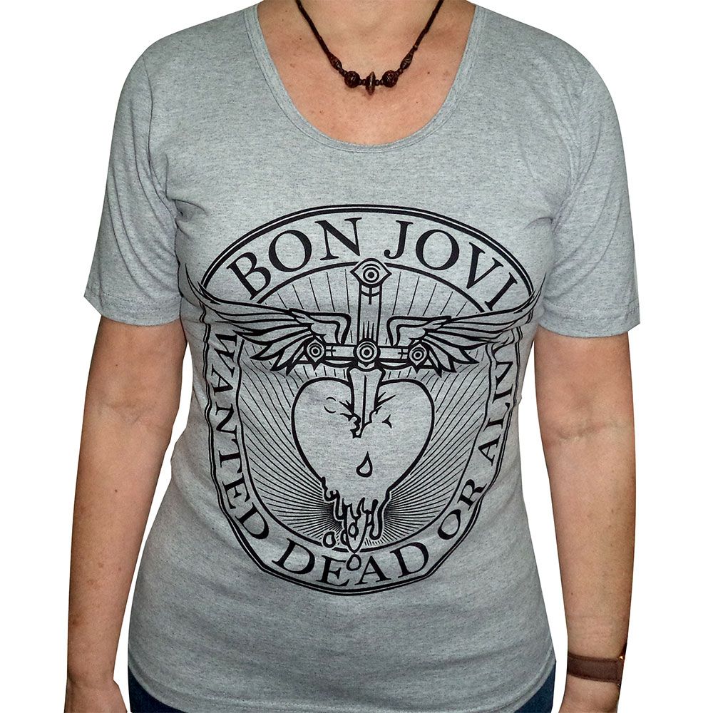 Camiseta Babylook Bon Jovi