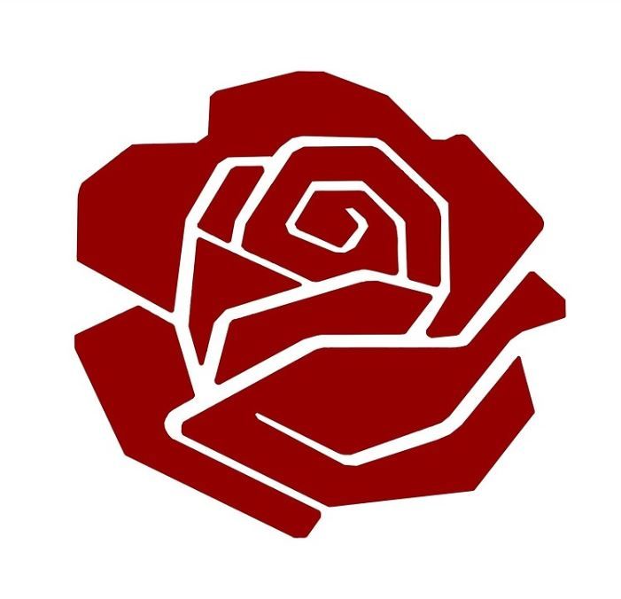 Rosa vermalha simbolo do comunismo