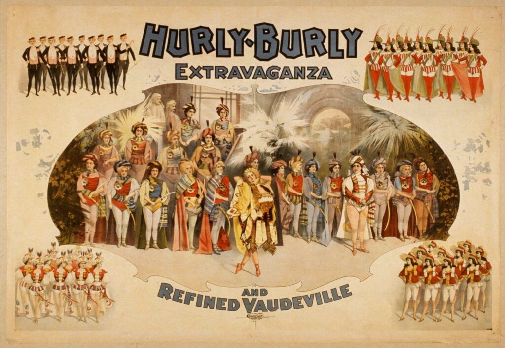 Poster de um show de Vaudeville