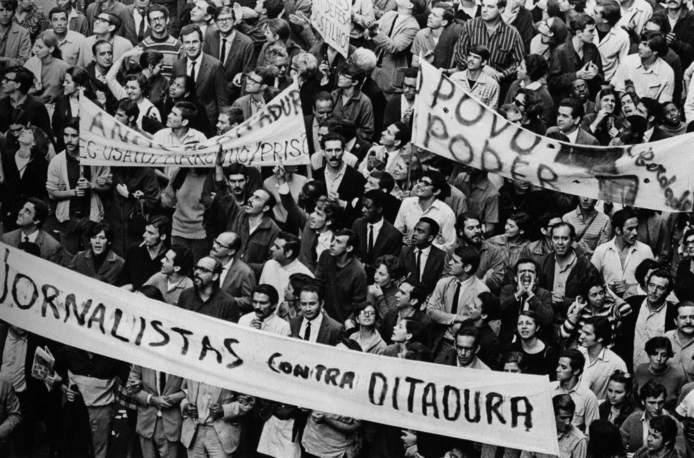 Protesto ditadura militar