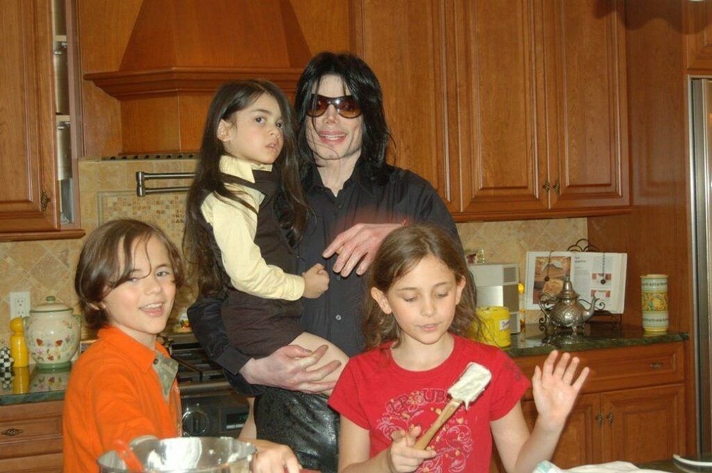 Michael Jackson e filhos