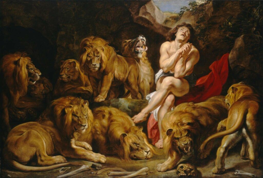 Daniel na Cova dos Leões, pintura de Peter Paul Rubens