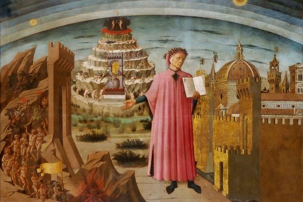 Pintura de Dante como personagem do livro A Divina Comédia