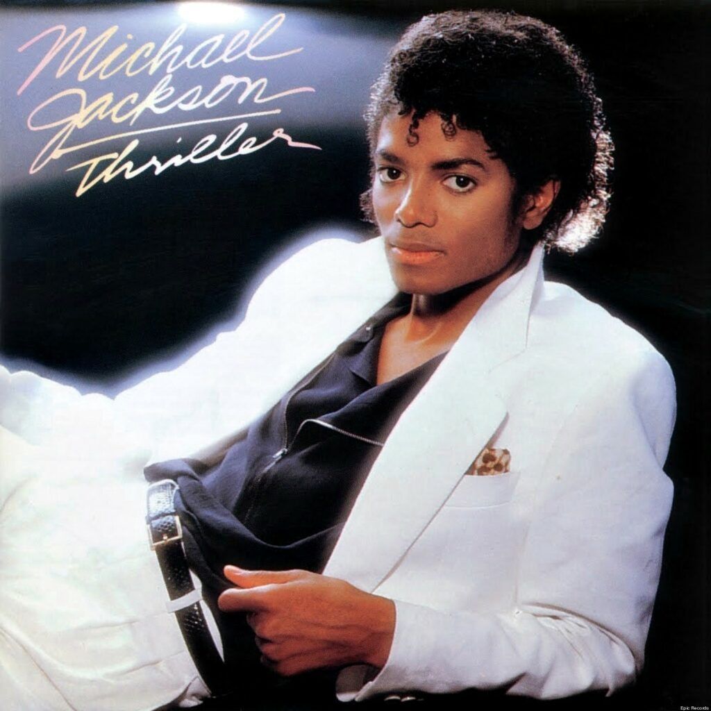 Capa do álbum Thriller, de Michael Jackson