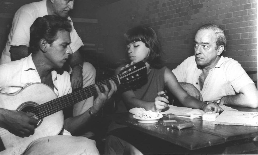 Carlos Lyra, Nara Leão e Vinicius de Moraes