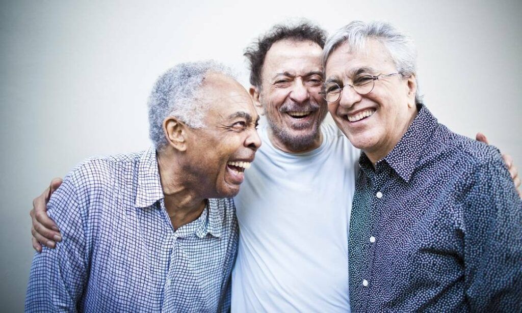 Gilberto Gil, Tom Zé e Caetano Veloso 