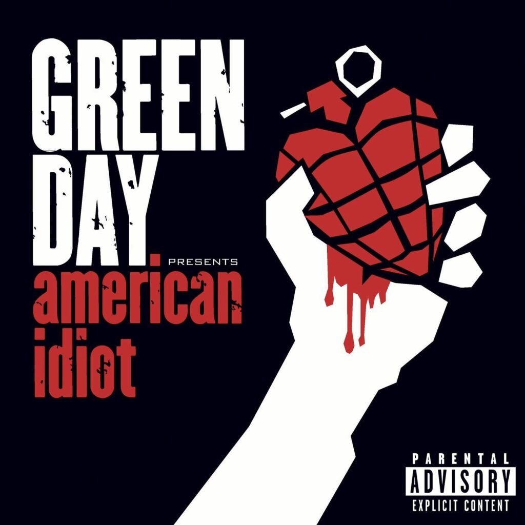 Capa do álbum American Idiot, do Green Day