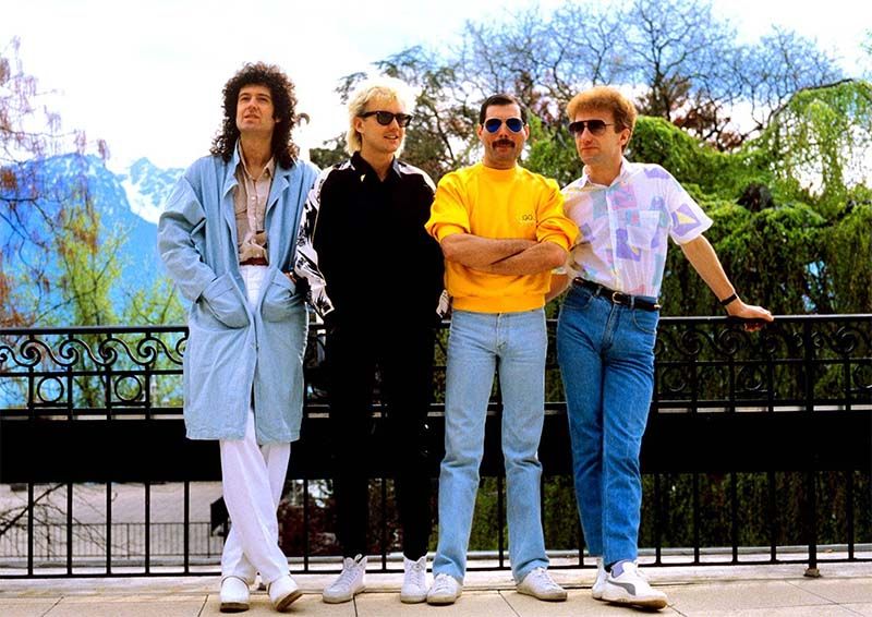 Queen em Montreaux no ano de 1986