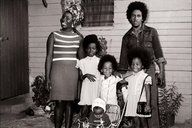 Bob  Marley e família