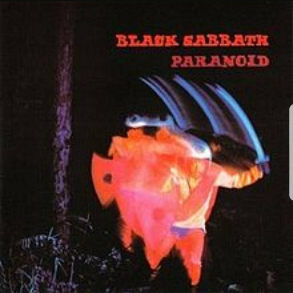 Capa do álbum Paranoid, do Black Sabbath