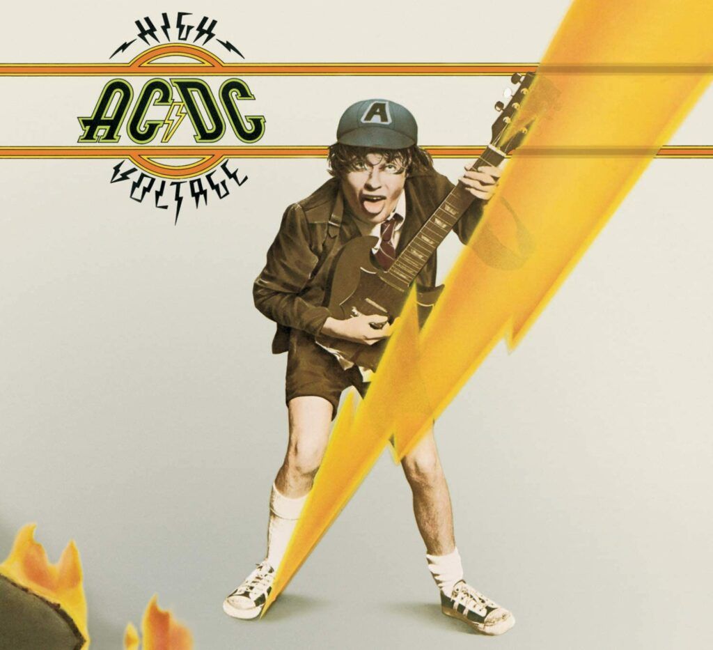 Capa do álbum High Voltage, do AC/DC