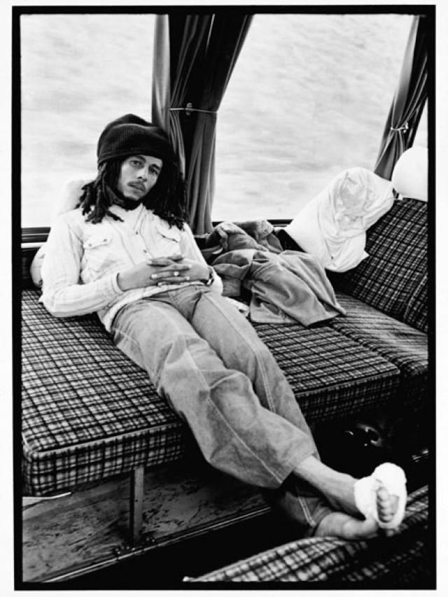 Bob Marley com o pé ferido