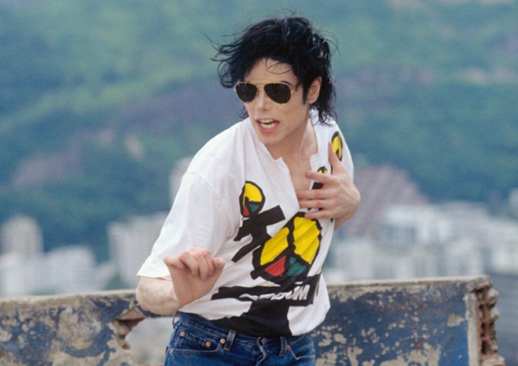 Michael Jackson no clipe de They Don't Care About Us