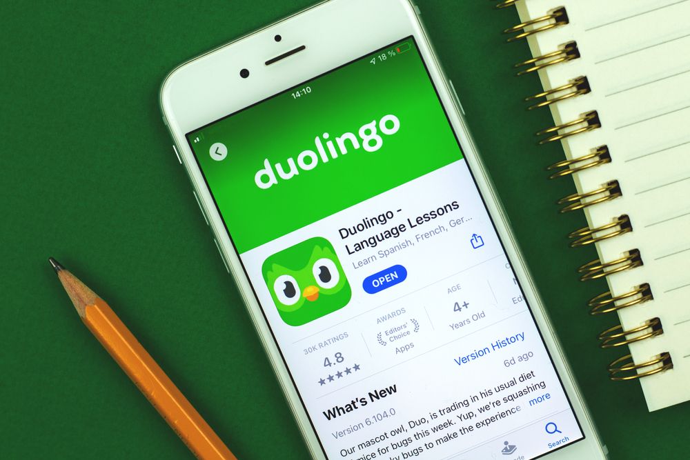 Aplicativos para aprender inglês: Duolingo