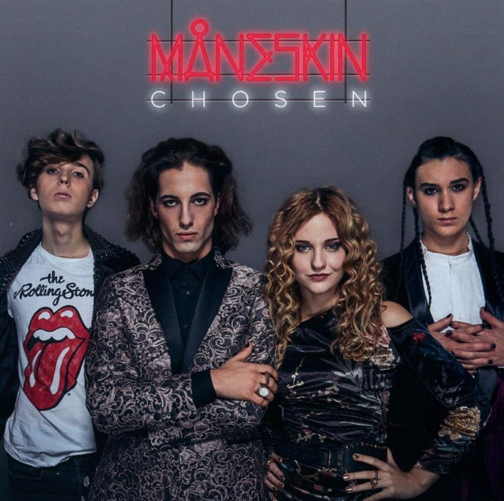 Capa do álbum Chosen, do Maneskin