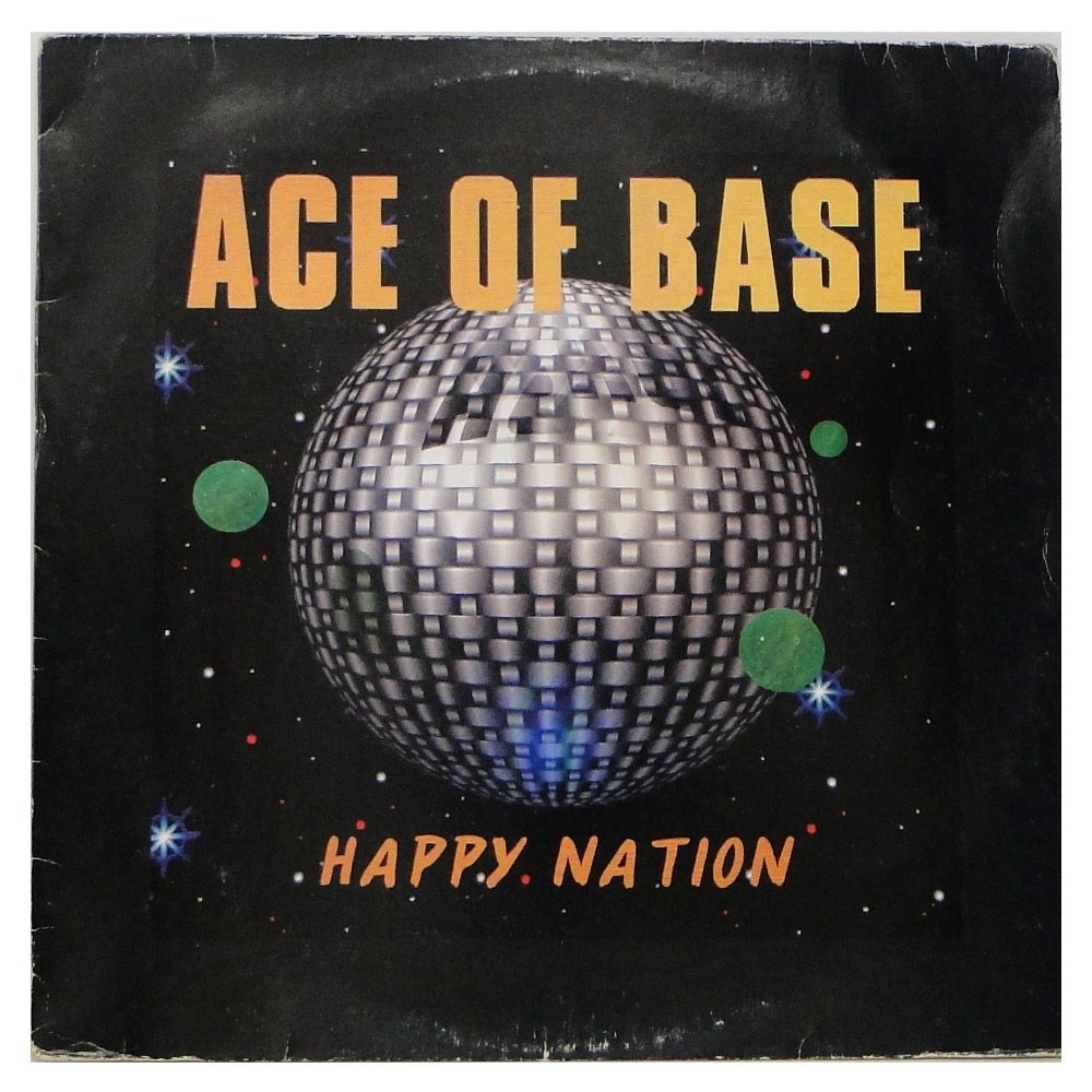 Capa do álbum Happy Nation, do Ace of Base