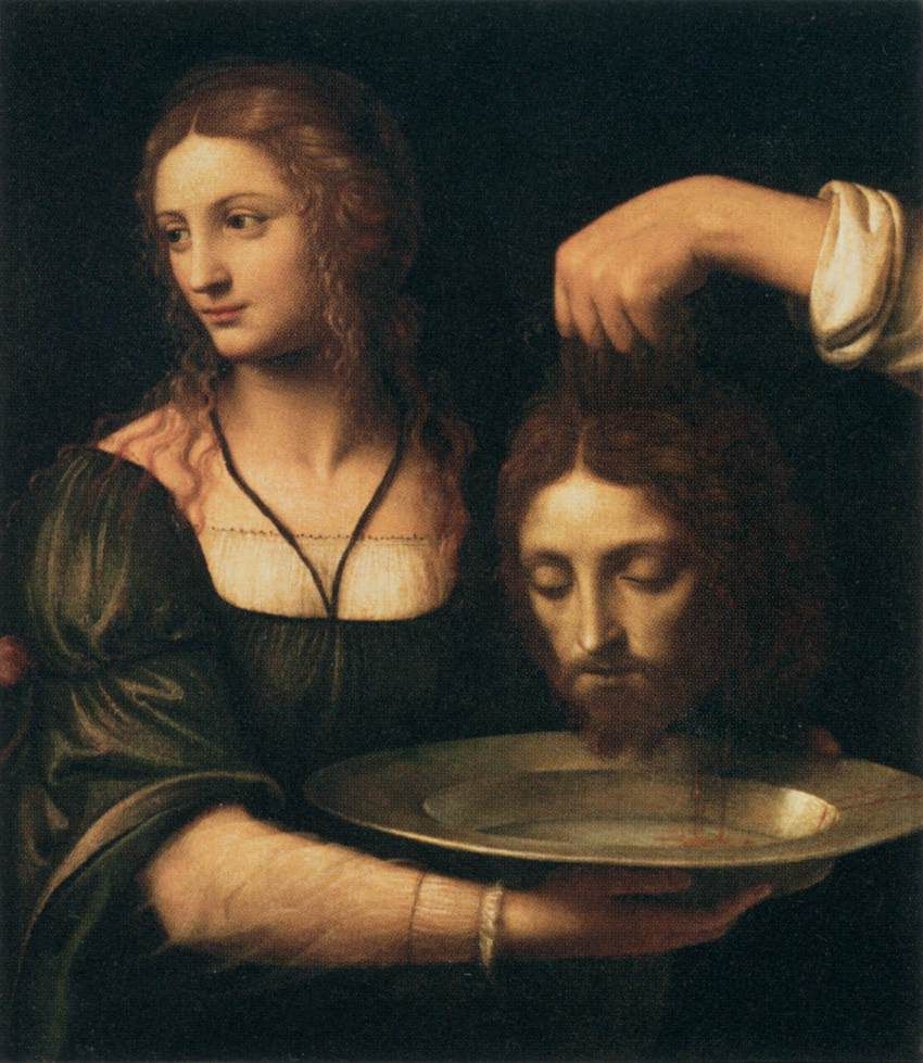 Salomé com a cabeça de São João Batista - Pintura de Caravaggio