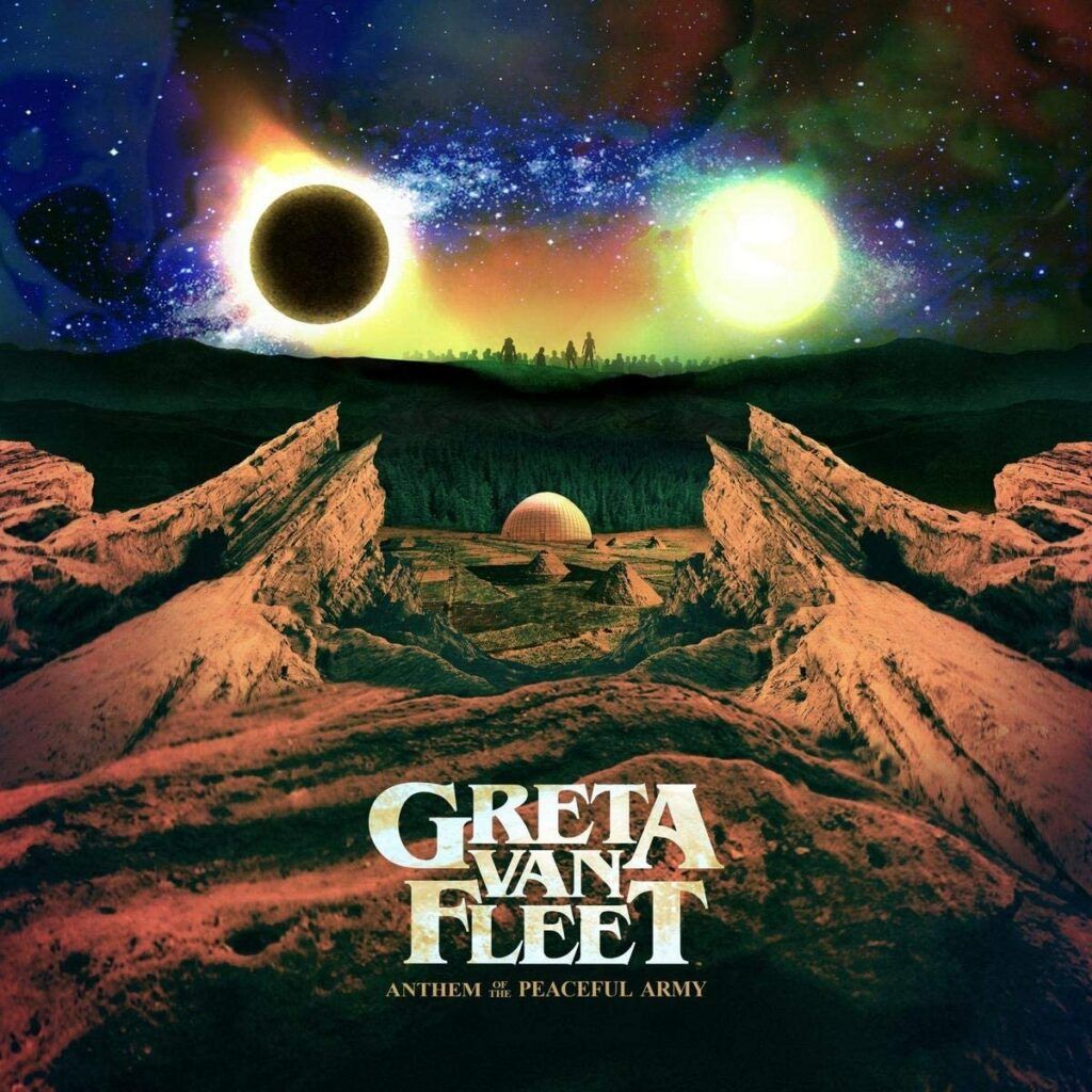 Capa do álbum Anthem Of The Peaceful Army, do Greta Van Fleet