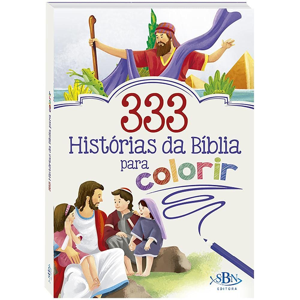 Livro 333 Histórias da Bíblia para Colorir