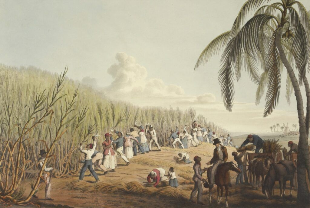 Pintura sobre escravização dos africanos