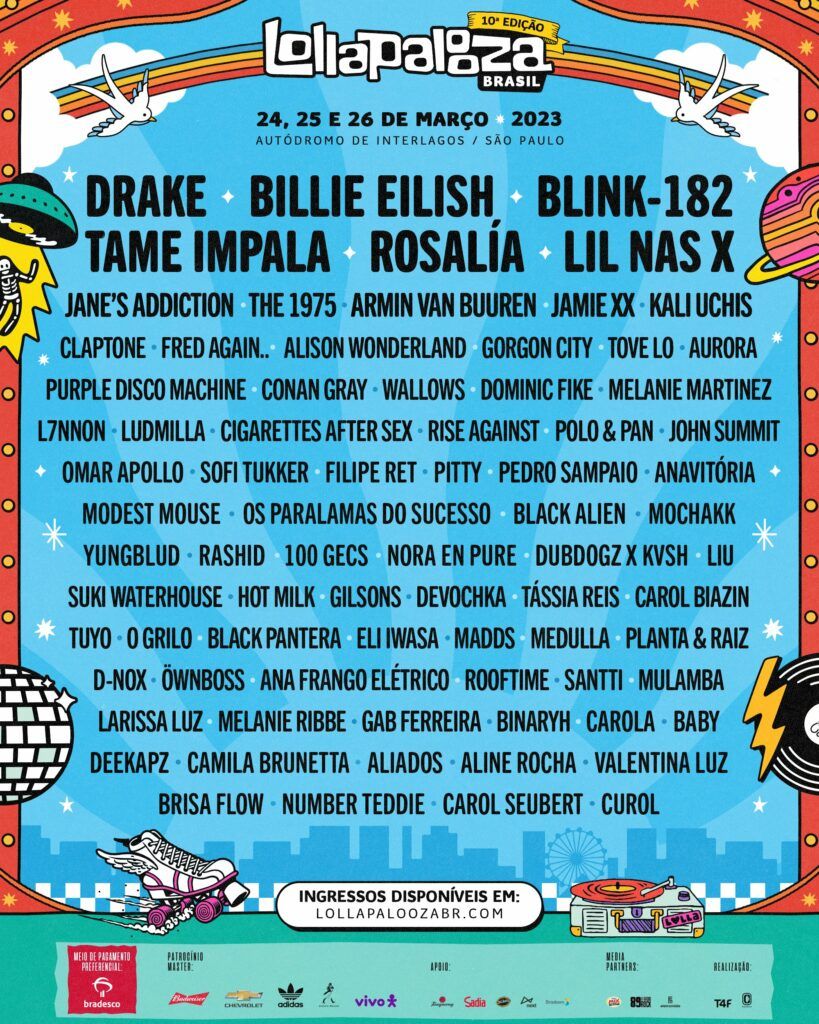 Line up do Lollapalooza 2023