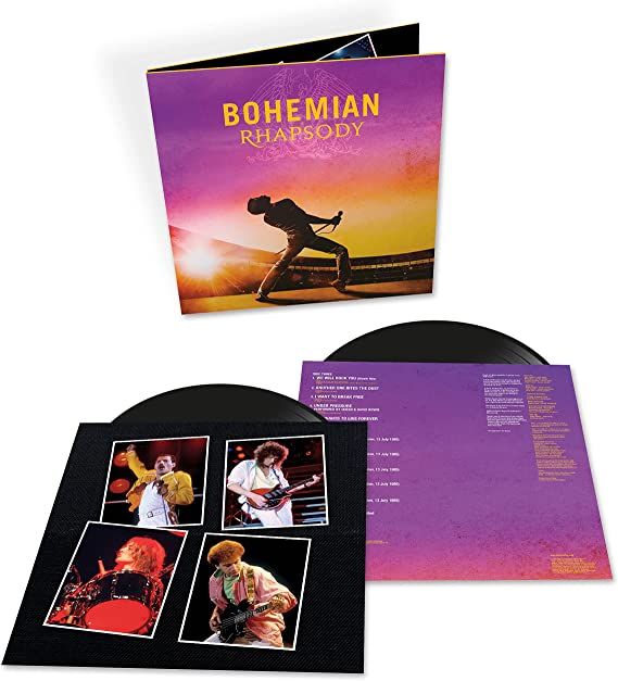 vinil duplo com a trilha sonora do filme Bohemian Rhapsody