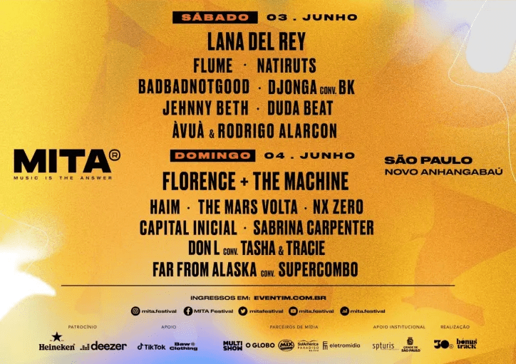 Lineup do MITA Festival 2023