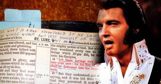 Bíblia de Elvis Presley, cantor de He Touched Me