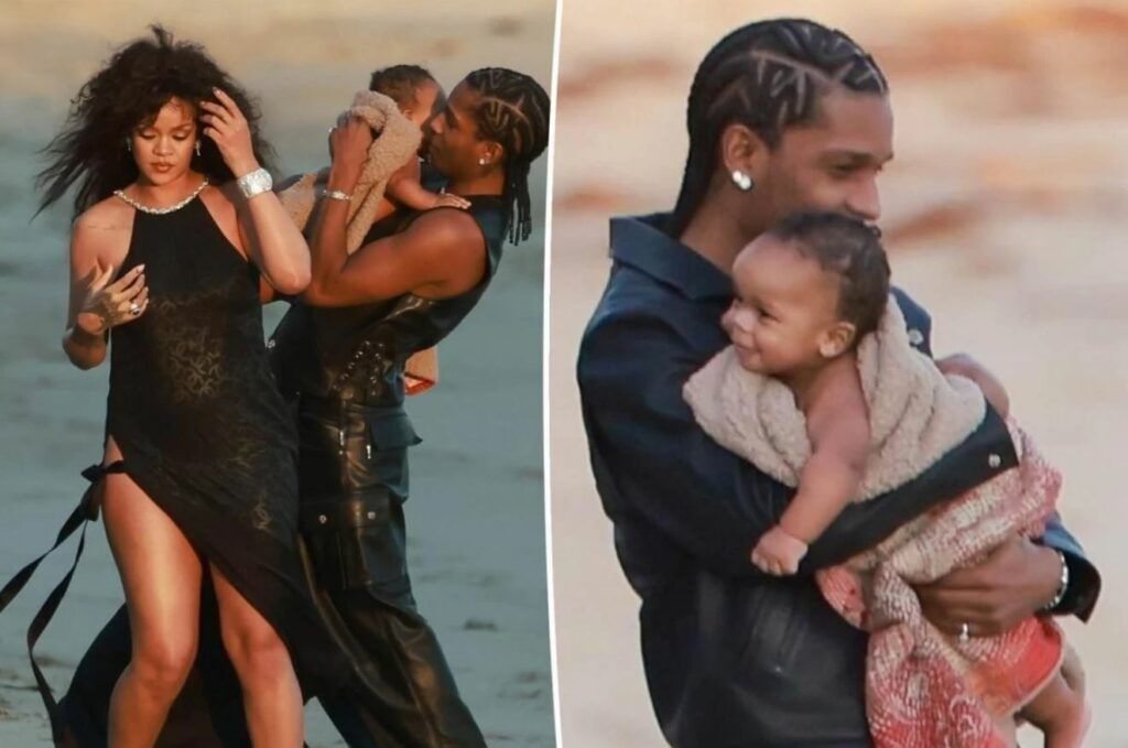 Rihanna e A$AP Rocky com o primeiro filho