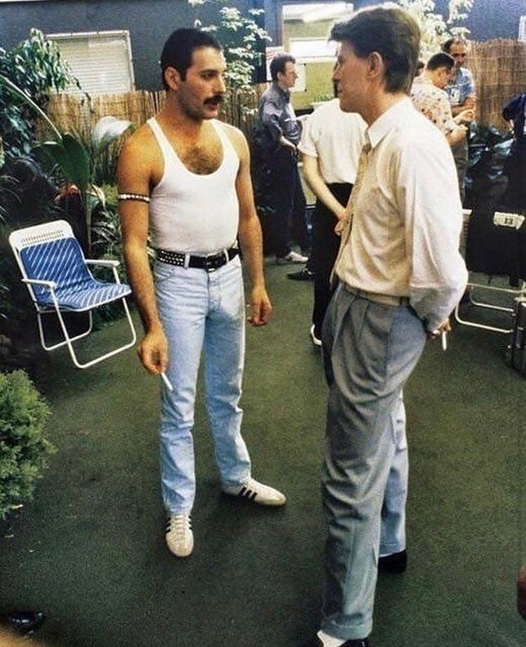 Freddie Mercury e David Bowie